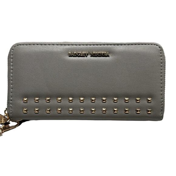 NWT! Badgley Mischka Full Size Grey Wallet with Cell Phone Holder - Picture 3 of 6